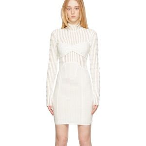 HERVE LEGER
White Shadow Stripe Dress XS